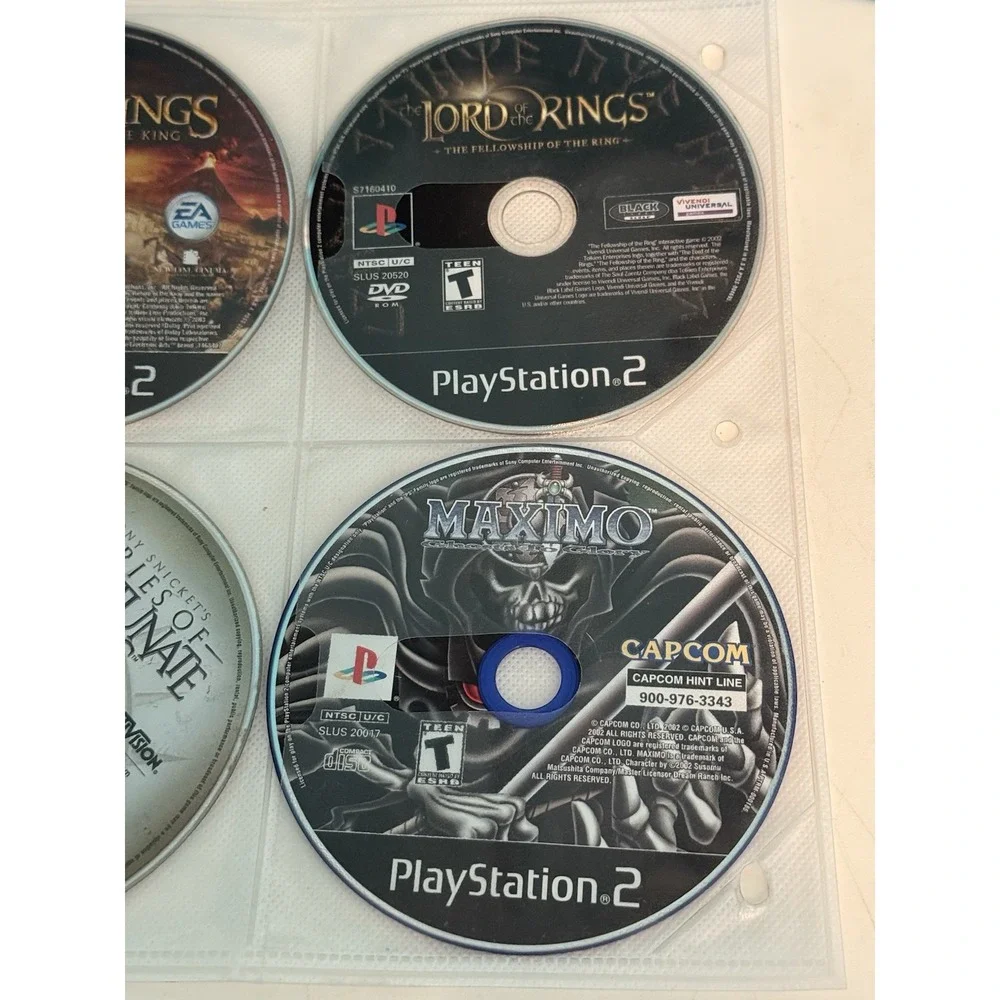 Lot of 4 PlayStation Games (PS2) Various Titles- Disc Only, Untested